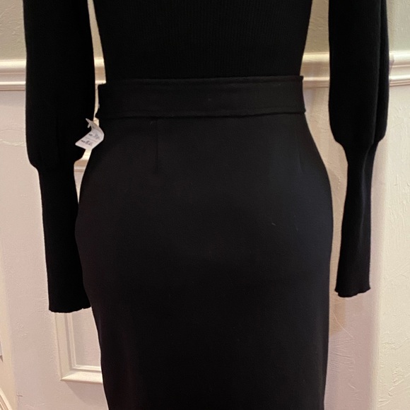 NWT Catherine Malandrino black ribbed sweater, size small - Picture 5 of 6